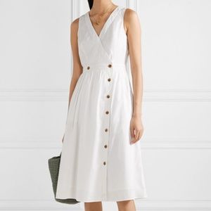 J. Crew Rosina Cotton-Poplin Wrap Dress Size 8